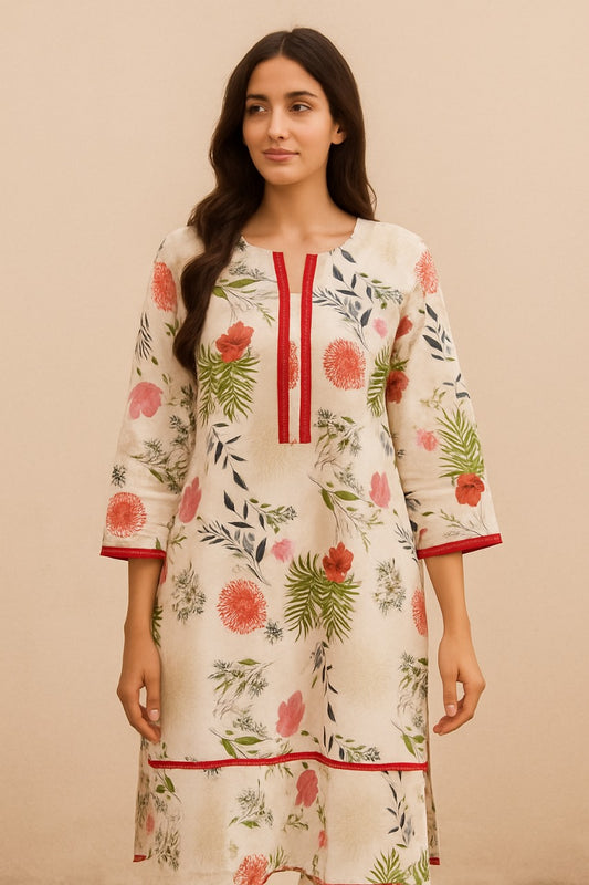 Long Soft Cotton Ladies Shirt