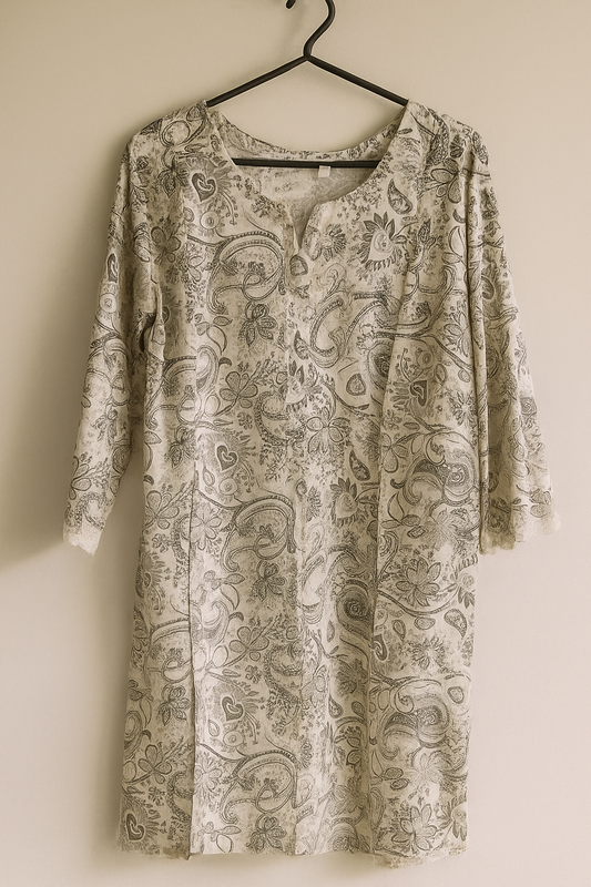 Ladies Soft Cotton Long Shirt