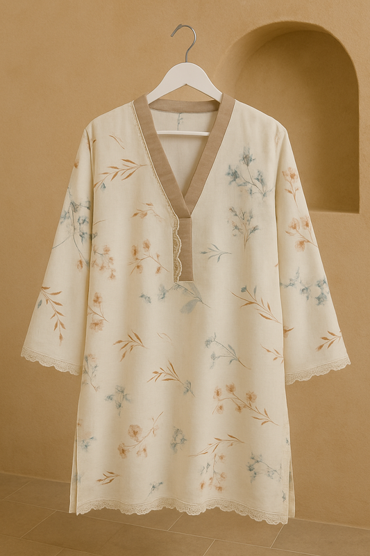 Long Soft Cotton Ladies Shirt