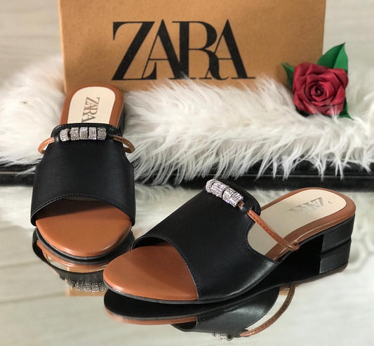ZARA  Crystal Buckle Ladies Footwear